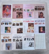 Set of 11 Taylor Swift Album Cover Music 8x11 Canvas Wall Art Posters Prints.