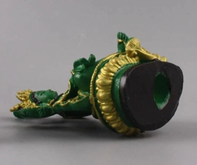 Feng Shui Tibetano Budismo Estatua Verde Tara Buda 13,5 cm Foto 3 de 4