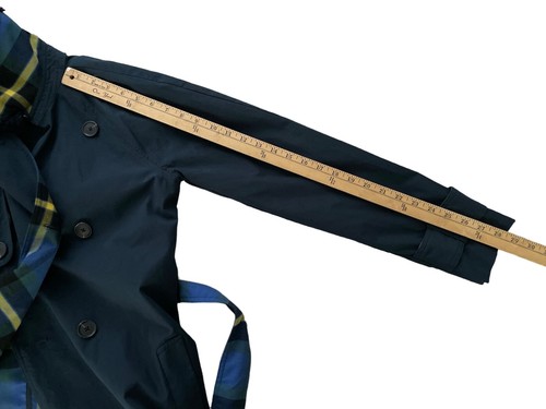 Abercrombie & Fitch NWT Navy Blue Trench Coat Womens Size S - Picture 13 of 16