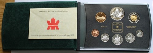 Canada 2000 Silver Proof 8-Coins Set, Voyage of Discovery RCM, Box Case COA - Picture 2 of 7