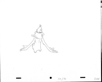Warner Bros Animation Kunst Cel Produktion Zeichnung DAFFY DUCK #4