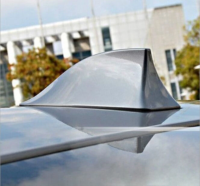 Antena aérea de señal AM/FM radio especial aleta tiburón techo automático gris universal Foto 4 de 4