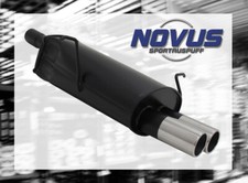 BMW E46 320I 323I 328I NOVUS SPORTAUSPUFF  TOP SOUND 2x 76mm >NEU<