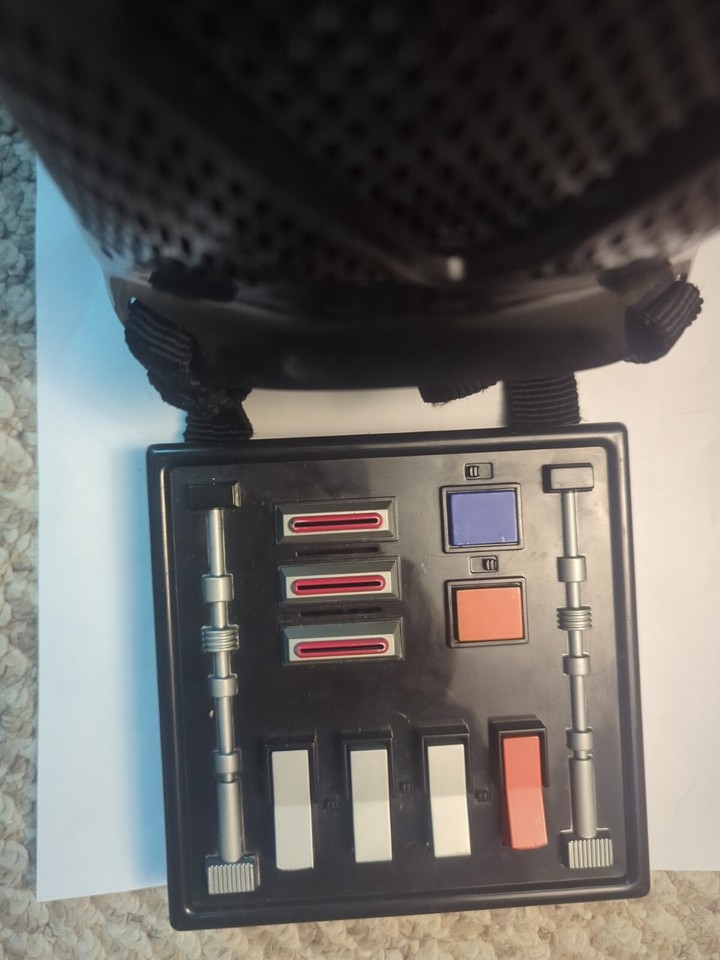 2004 Darth Vader Star Wars Mask Costume Talking Voice Changer Works! No Helmet eBay