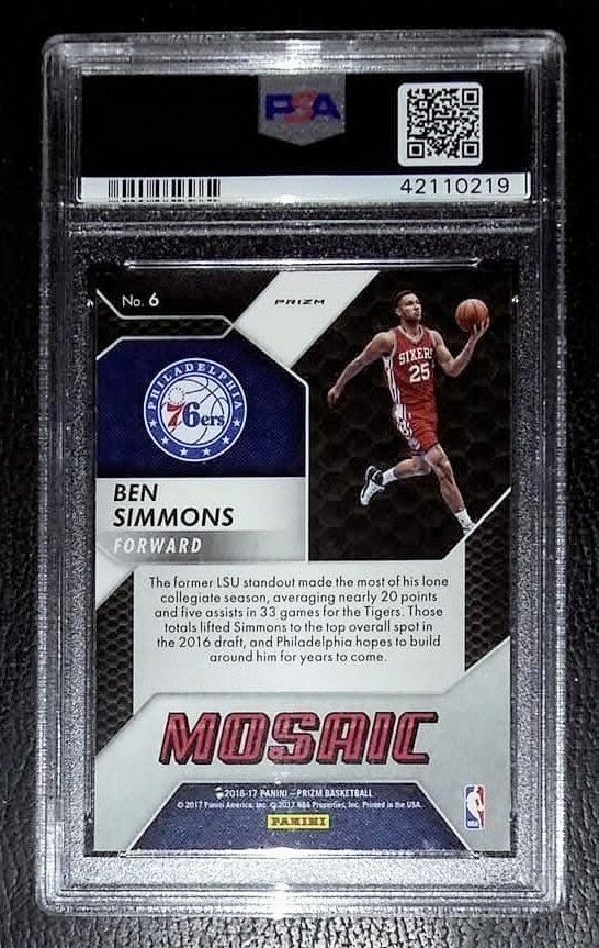 PSA 10 Ben Simmons Prizm RC ルーキー ネッツ NBA BEN SIMMONS Nets 2016 Panini Prizm 