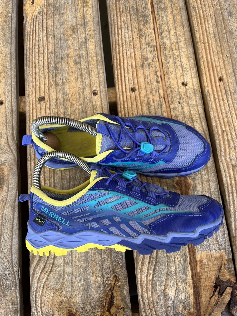 Merrell Hydro Running Shoes Blue Teal Yellow Womens Size M/EU
