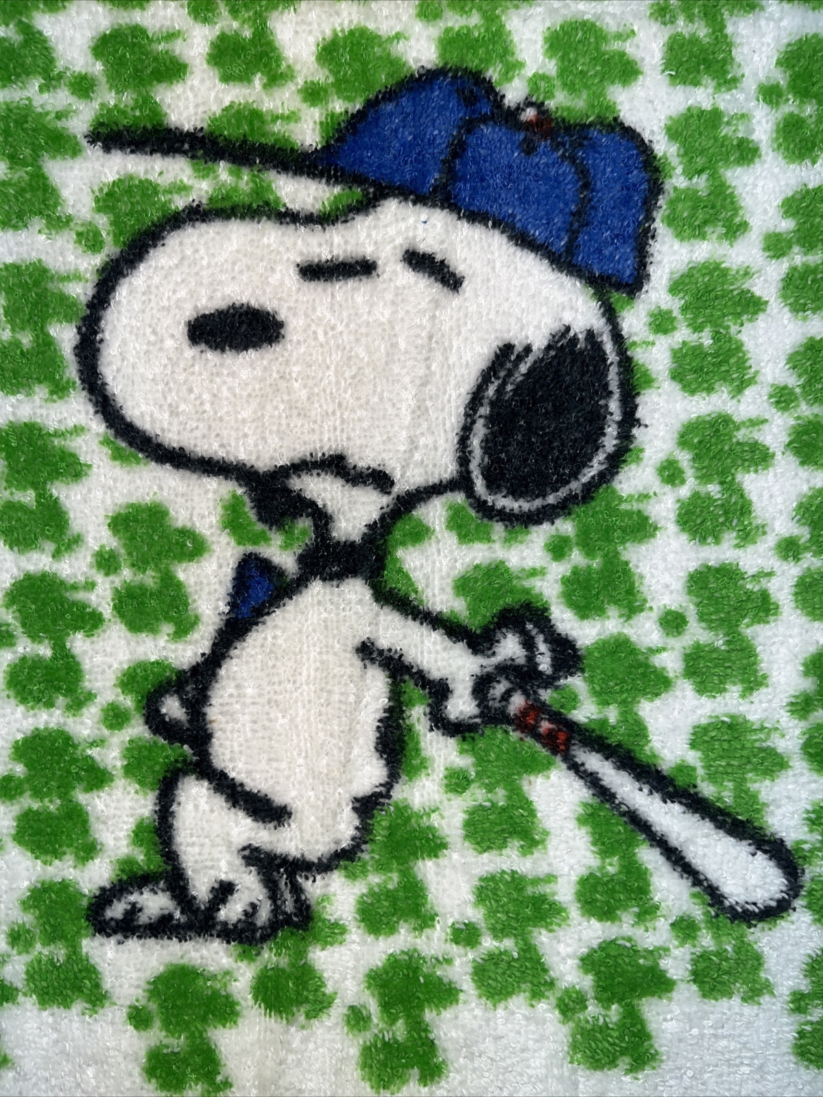 Peanuts Snoopy hand towel Dish Towel vintage Stevens Utica 25”x16” eBay