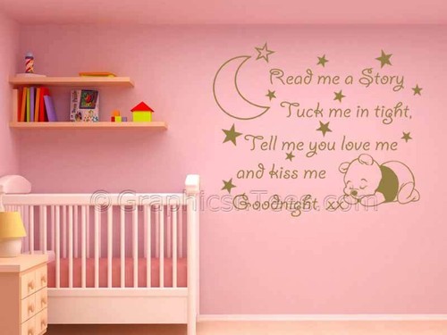 Read Me A Story, Nursery Wall Sticker Quote, Baby Boy Girl Bedroom Wall Sticker - Picture 7 of 15