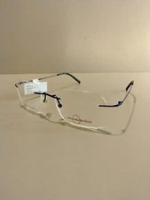 Naturally Rimless NR-374 Eyeglasses Navy 51-19-140