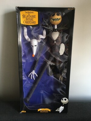 NECA Nightmare Before Christmas 10th Ann Talking Jack + Zero NIB 2003 OVP