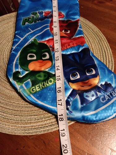 PJ Masks Superheros Catboy Owlette Gekko Blue Christmas Stocking Kurt S. Adler - Picture 5 of 11