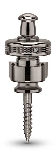 Genuine Schaller latest S-Lock Straplock. pair - Ruthenium Made in Germany