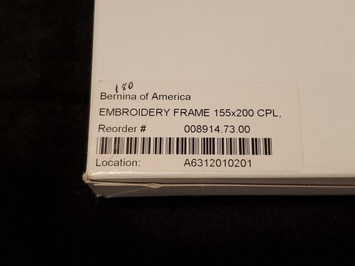 Bernina Embroidery Frame 155mm x 200mm NEW Artista 165, 170, 180 #008914.73.00 - Picture 6 of 8