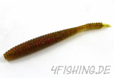 Lucky John Pro Series ''S-Shad'' 3,8'' (9,6 cm) in GREEN PUMPKIN
