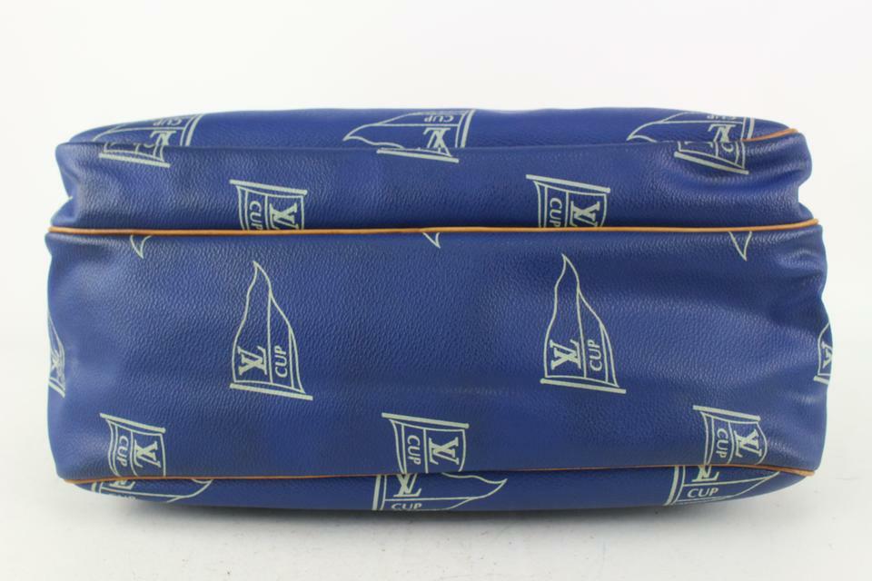 Louis Vuitton Cup ショルダーバッグ ネイビー Louis Vuitton 1991 LV Cup Blue Monogram Sail Sac Cowes