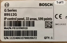 Bosch B9512G Security System Control Panel