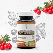 Secrets Of The Tribe Hawthorn Berry Capsules, 500 mg