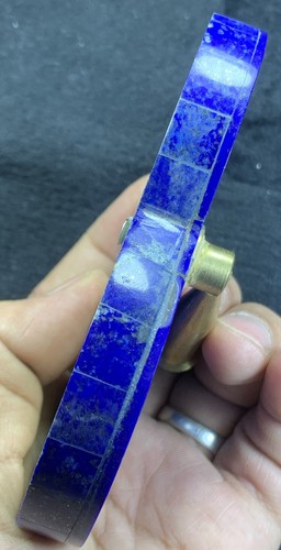 Handgefertigte Lapislazuli mit Marmorstifthalter. - Bild 7 von 10