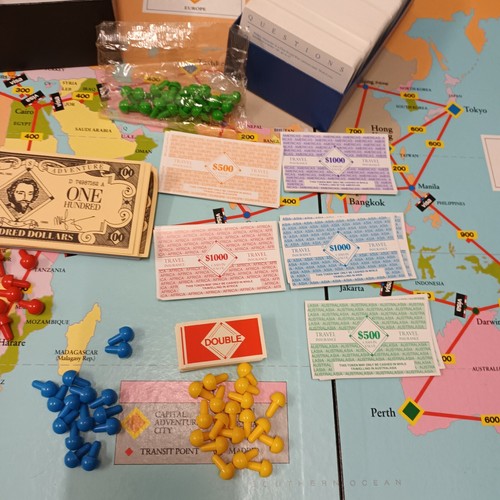 Capital Adventure Vintage Board Game 1986 - Picture 5 of 23
