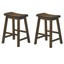 pemberly row 24" solid wood counter stool in cherry (set of 2)