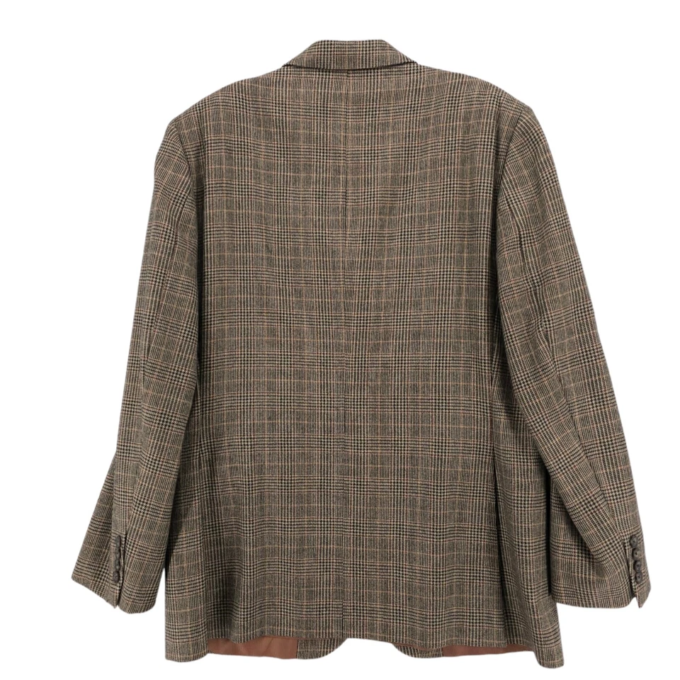 Jack Victor Houndstooth Plaid Blazer Sport Coat 100% Wool Size 41R - Image 3 of 4