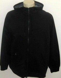 Jerzees Russell 575M Plain Black Hoodie Hoody Hooded Sweat Sweatshirt