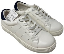 J. Crew White Black Sneakers Size 13 Little Kids Tennis Shoes NEW