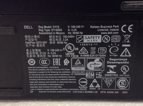 DELL Optiplex 5070 SFF i7 9700-3Ghz 9th Gen Computer,512GB M2, 8GB Ram, DVDRW - Picture 10 of 15