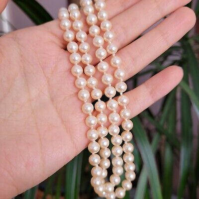 Buy Vintage, Richelieu, Gold Tone Metal, Faux Pearl Necklace Multi Strand  Twist 17 Online in India - Etsy
