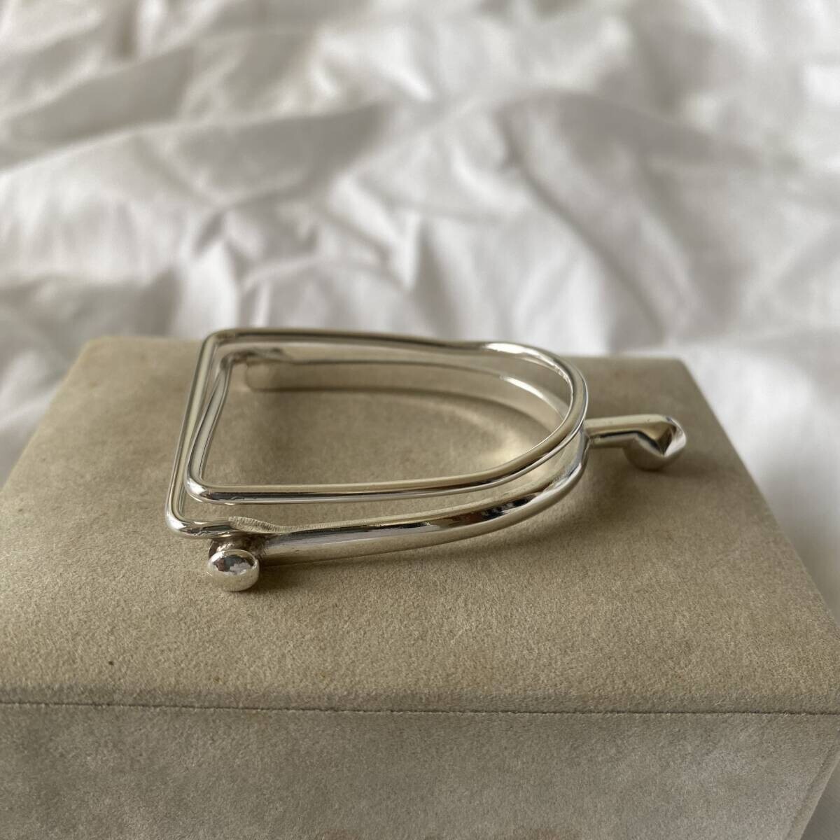 Hermes Money Clip pince a billets etrier Vintage Antique