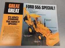 Brochure pelle rétro chargeur tracteur Ford 555 