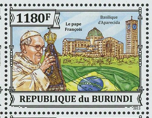 Pope Francis Stamp Visit To Brazil Vatican Catholic Church S/S MNH #3303-3306 - Picture 9 of 12