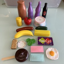 VTG Lot Lot Of 19-Pretend Children's Play Food Plastic Groceries