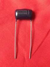 NOS Vintage Paktron ITW Navy Blue Drop .047 uf 400V Guitar Amp Tone Capacitor