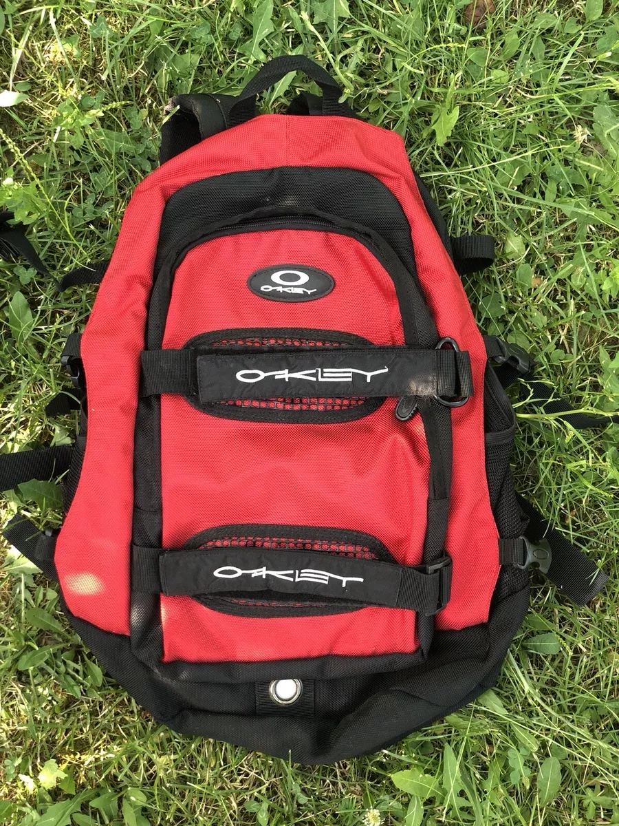 Rare Oakley Vintage Y2K Backpack s Red Bag