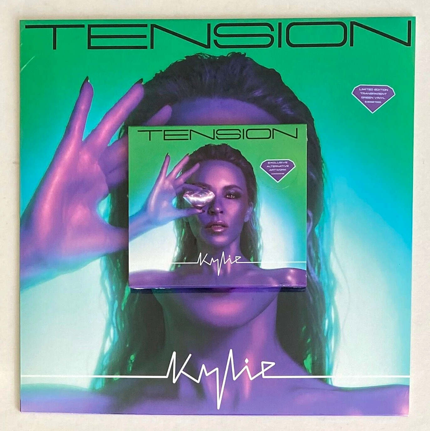 KYLIE MINOGUE * TENSION * HMV EXCLUSIVE ALTERNATE ARTWORK GREEN VINYL + CD * BN!