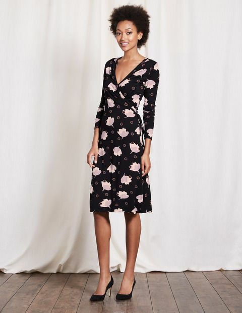 Boden Floral Printed Long Sleeve Jersey 