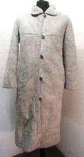 Vintage Leather Sheepskin Trench Coat Jacket Size 8 Sawyer Of Napa California Us