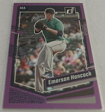 2023 Donruss Baseball Emerson Hancock Seattle Mariners Holo Purple #144