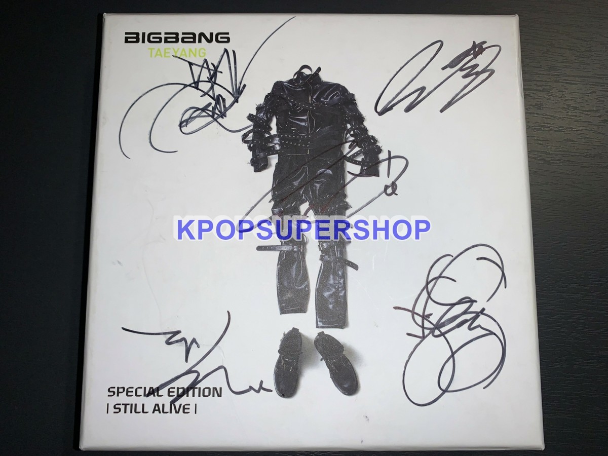 BigBang Special Edition Album Still Alive Autographed Signed CD