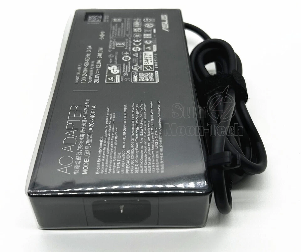 Original 20V12A 240W Asus W7604 ProArt Studiobook Pro 16 Charger AC Adapter - Image 3 of 4