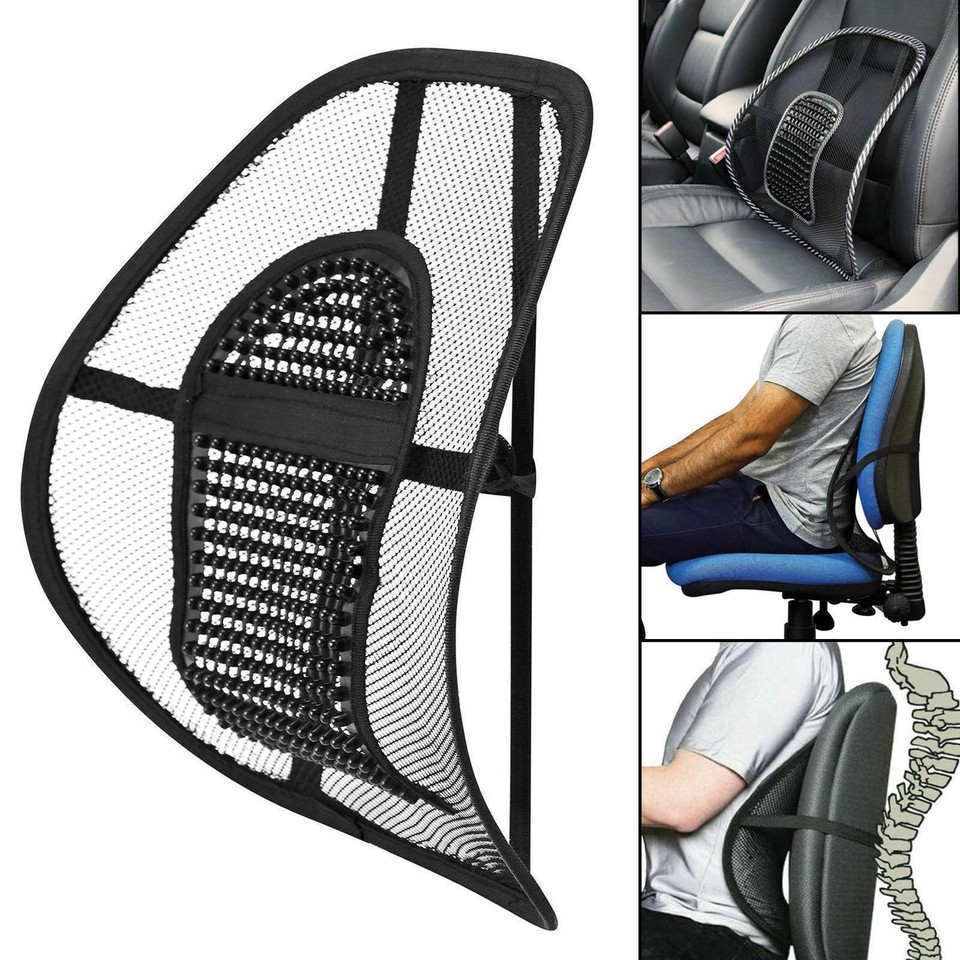 Mesh Back Support Office Chair Car Seat Lower Back Spinal Lumbar