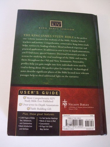 The King James Study Bible. Personal Size. Thomas Nelson Publishers, 2003 - Picture 2 of 9