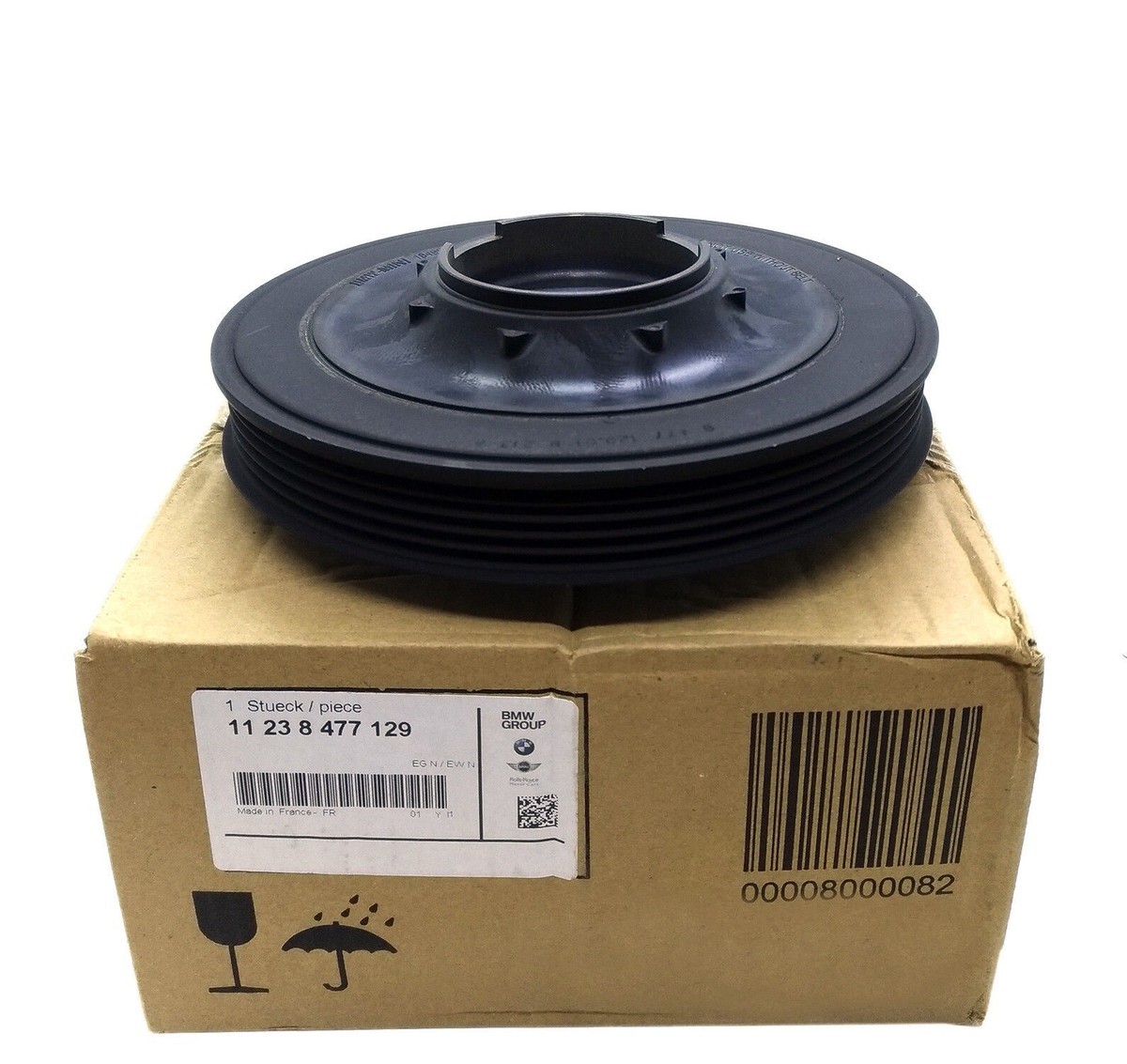 ORIGINAL BMW MINI Vibration damper CRANKSHAFT PULLEY 11238477129  