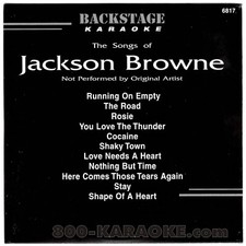 BACKSTAGE KARAOKE CD G BS6817 CDG JACKSON BROWNE 11 HIT SONGS STAY ROAD ROSIE 
