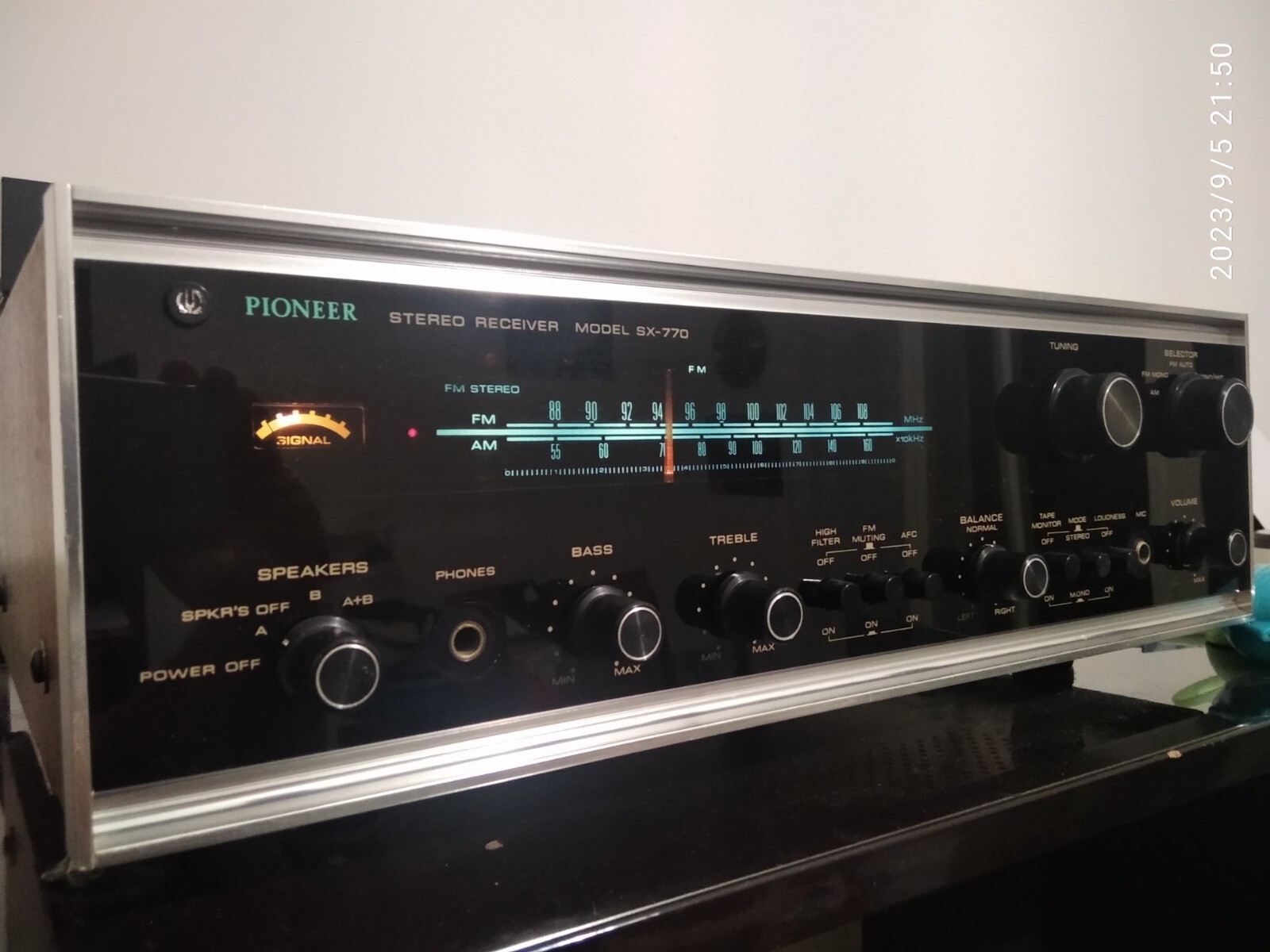 Pioneer sx 770 sintoamplificatore vintage black face receiver