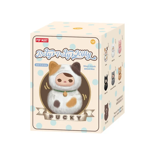 POPMART PUCKY Roly Poly Kitty Serie Vinilo Peluche Caja Ciega Figura Juguetes Regalo Lo último - Imagen 17 de 19