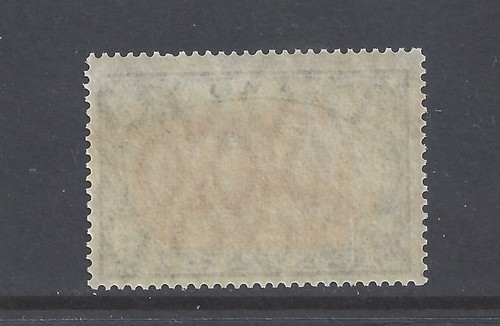 SAMOA 1919 5m. CARMINE AND BLACK WMK. LOZENGES 25x17 HOLES SG G23a - Picture 2 of 2