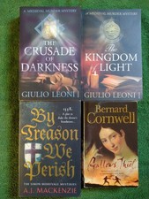 4 x Historical Crime Fiction P/Bs - Giulio Leoni; A.J.Mackenzie; Bernard Cornwel