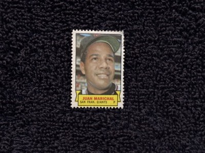 VINTAGE Juan Marichal 1969 Topps Baseball Stamp, San Francisco Giants, NICE-LOOK